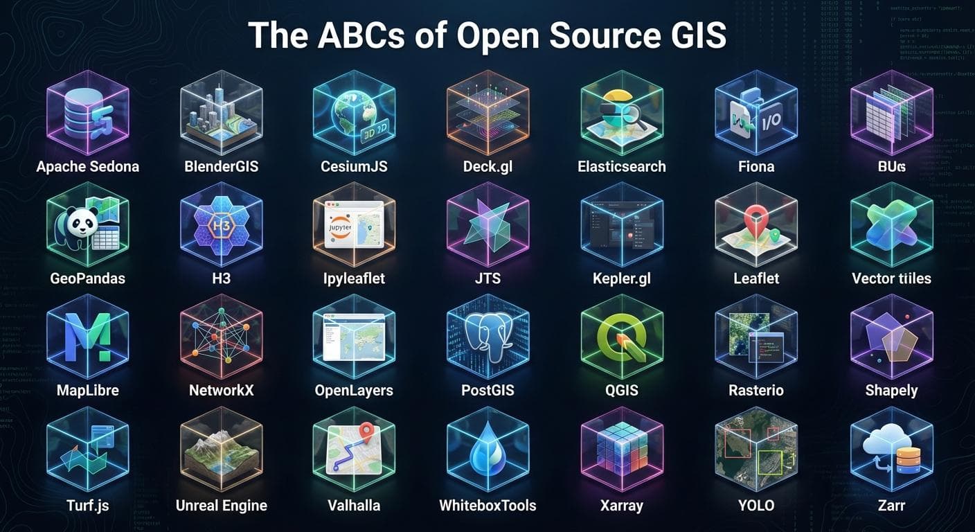 The A-Z of Open Source GIS Technologies: A Complete Guide for Geospatial Developers